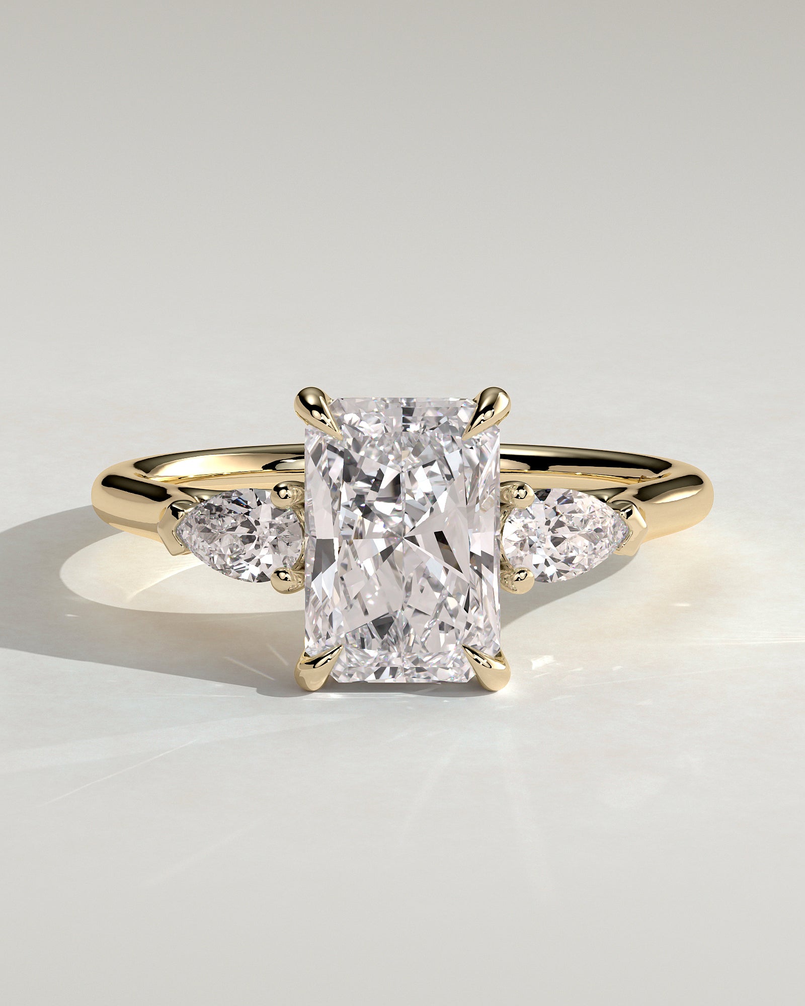 Round Halo, Pave & Split Shank Engagement Ring – 1.93 CT Lab Grown Diamond