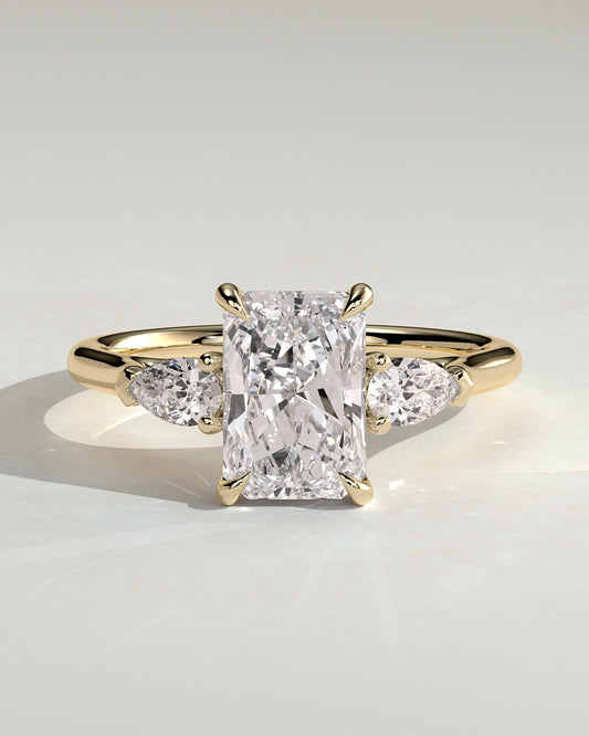 Round Halo, Pave & Split Shank Engagement Ring – 1.93 CT Lab Grown Diamond
