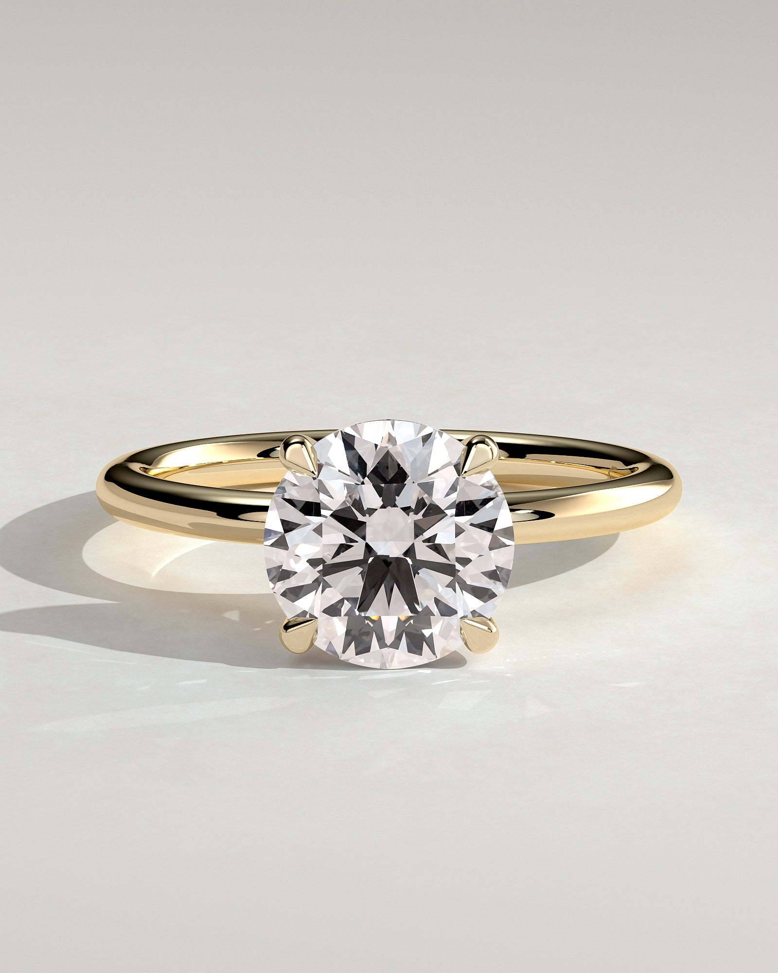 Round Halo, Pave & Split Shank Engagement Ring – 1.93 CT Lab Grown Diamond