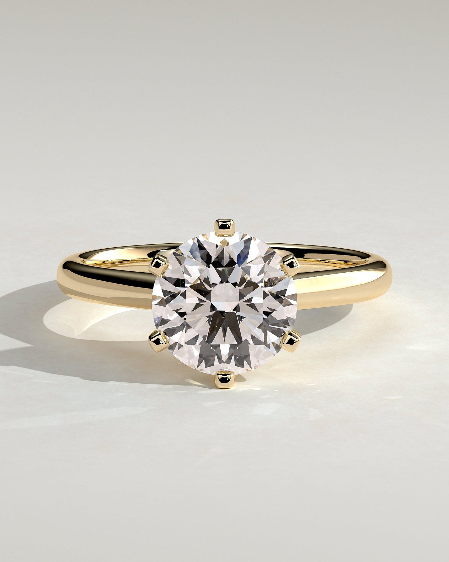 Round Halo, Pave & Split Shank Engagement Ring – 1.93 CT Lab Grown Diamond