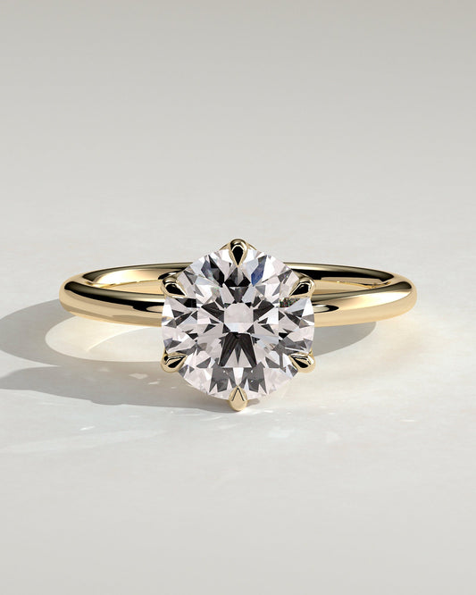 Round Halo, Pave & Split Shank Engagement Ring – 1.93 CT Lab Grown Diamond