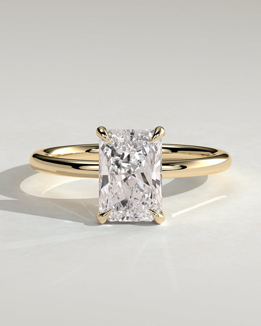 Round Halo, Pave & Split Shank Engagement Ring – 1.93 CT Lab Grown Diamond