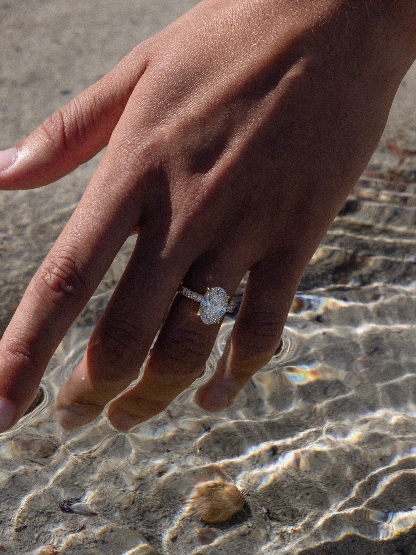2 CT Round Three Stones Lab Grown Diamond Engagement Ring