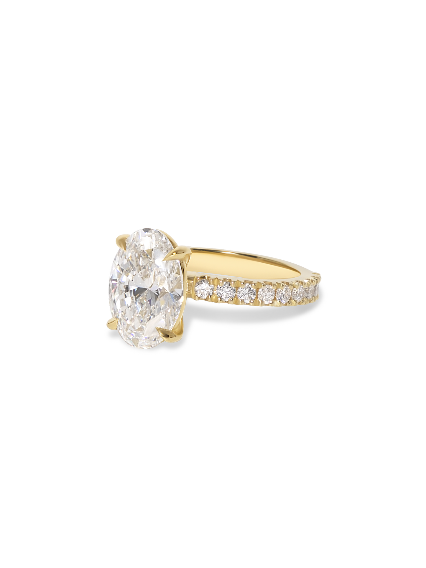 2 CT Round Three Stones Lab Grown Diamond Engagement Ring
