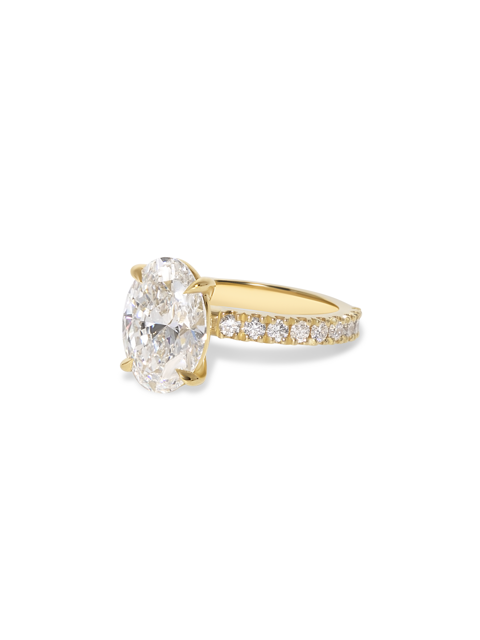 2 CT Round Three Stones Lab Grown Diamond Engagement Ring