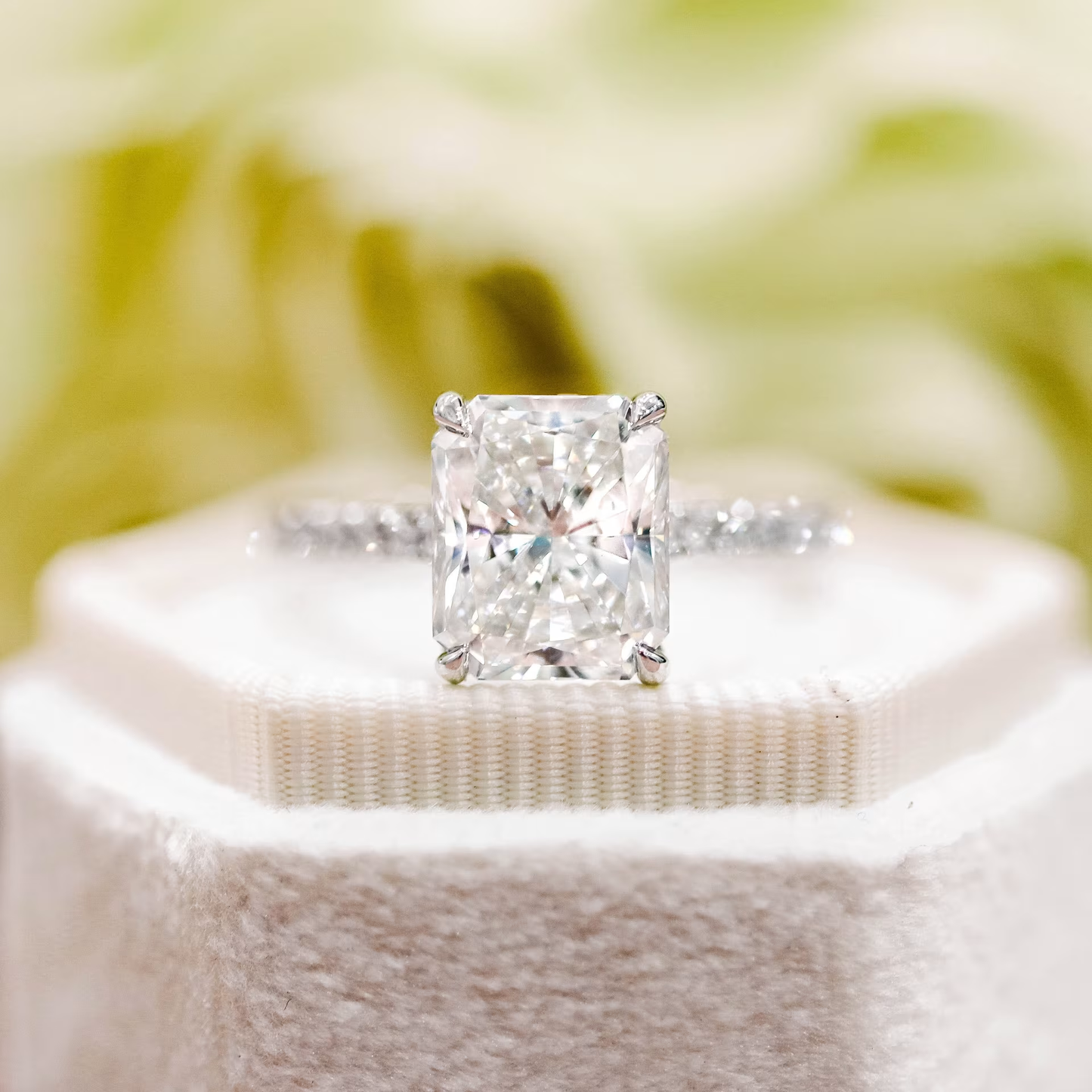 Marquise Cut Cluster Styled Lab Grown Diamond Engagement Ring