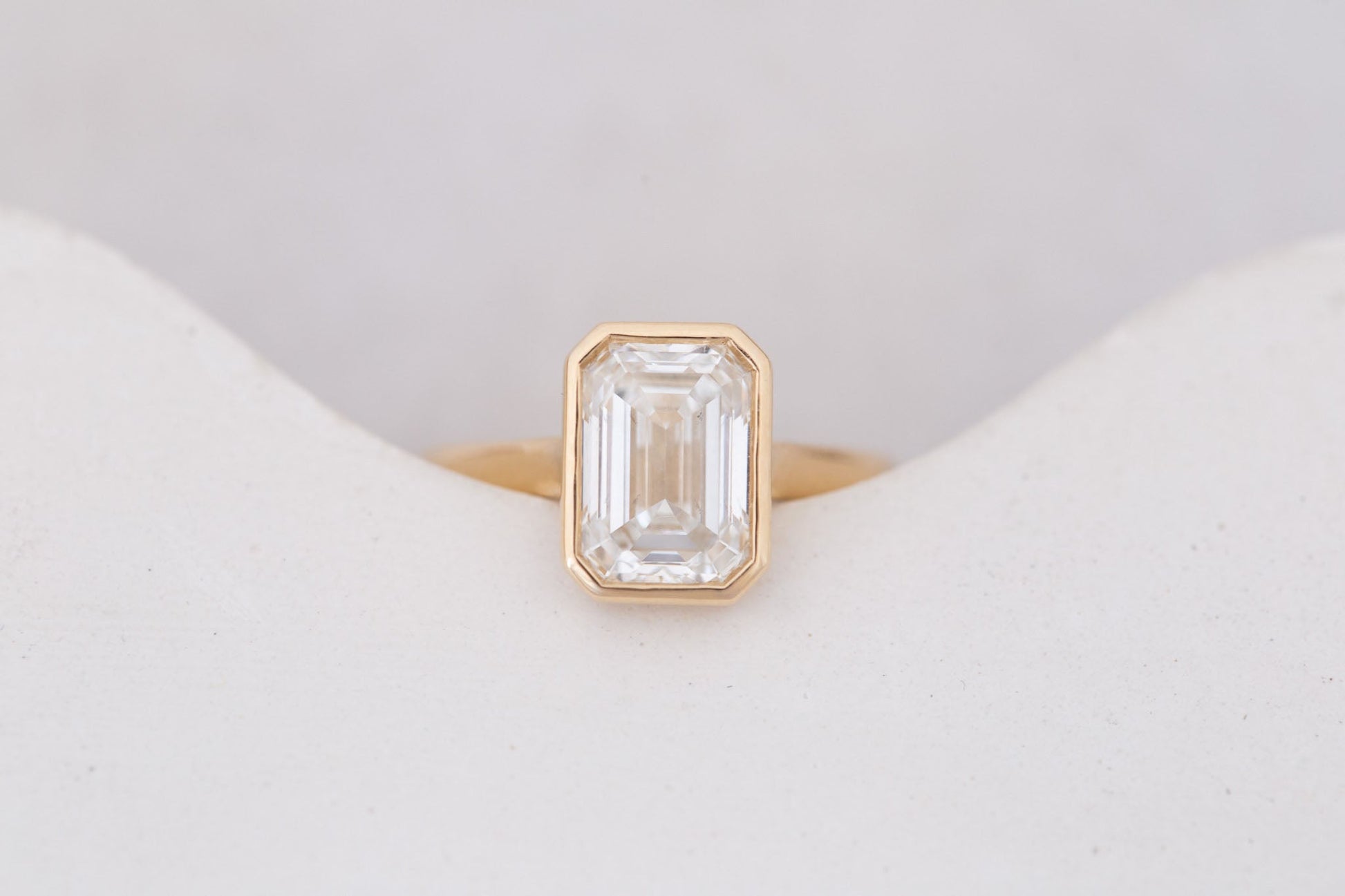 2 CT Round Three Stones Lab Grown Diamond Engagement Ring