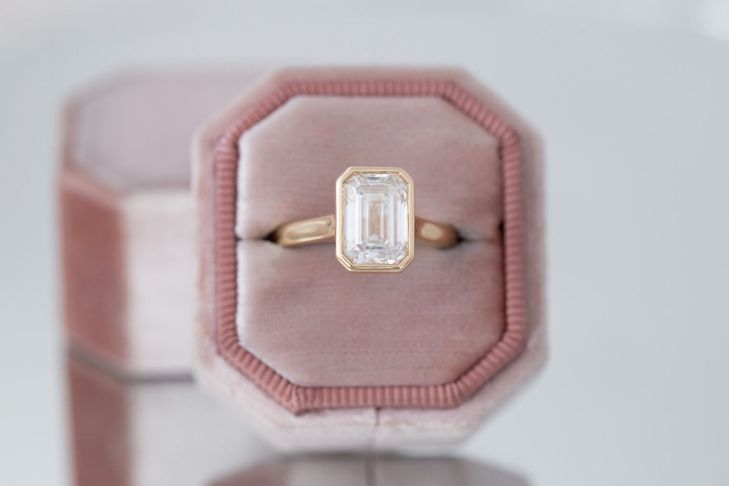 2 CT Round Three Stones Lab Grown Diamond Engagement Ring