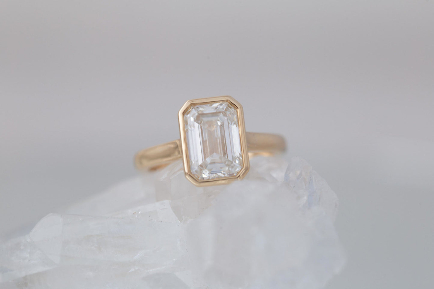 2 CT Round Three Stones Lab Grown Diamond Engagement Ring