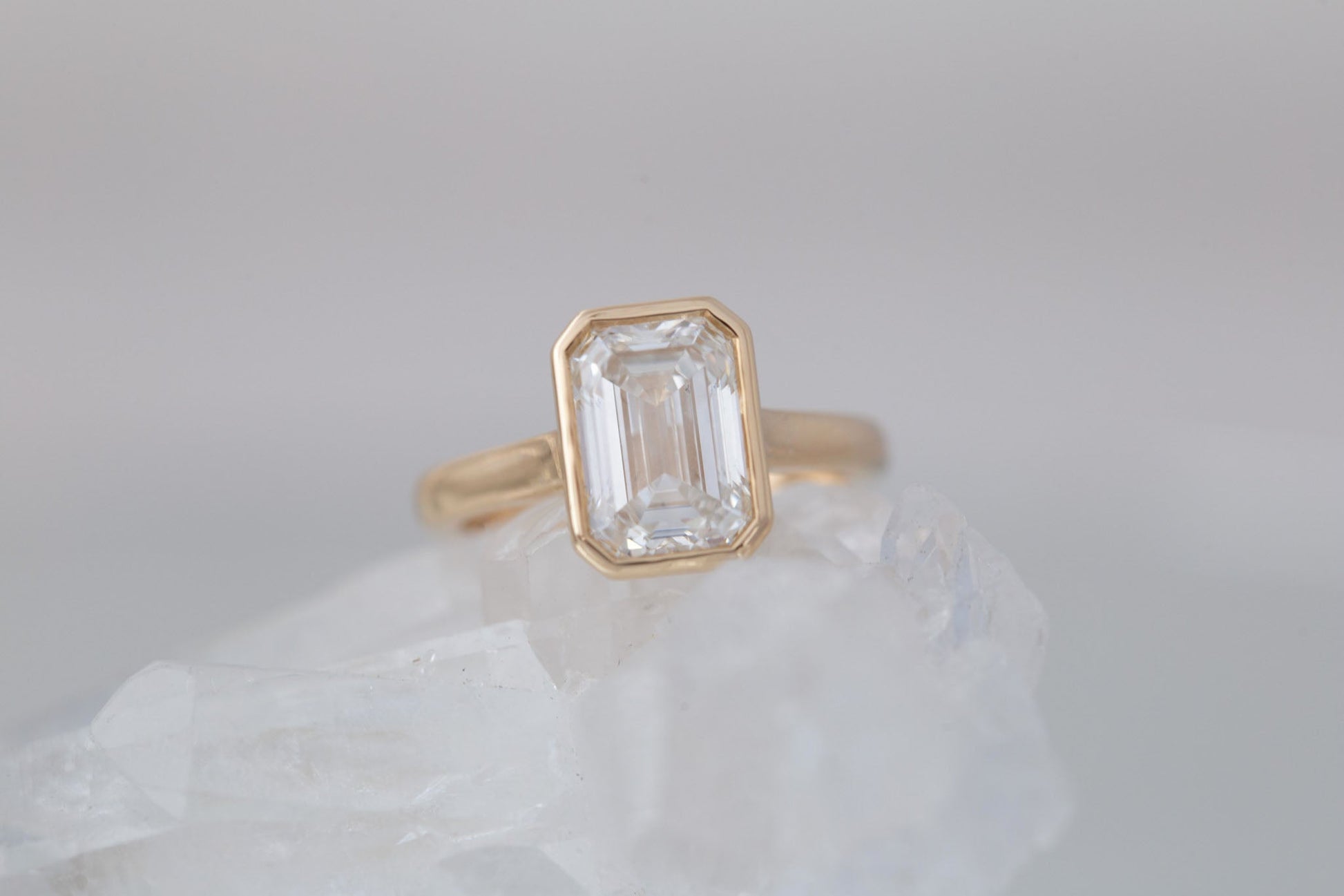 2 CT Round Three Stones Lab Grown Diamond Engagement Ring
