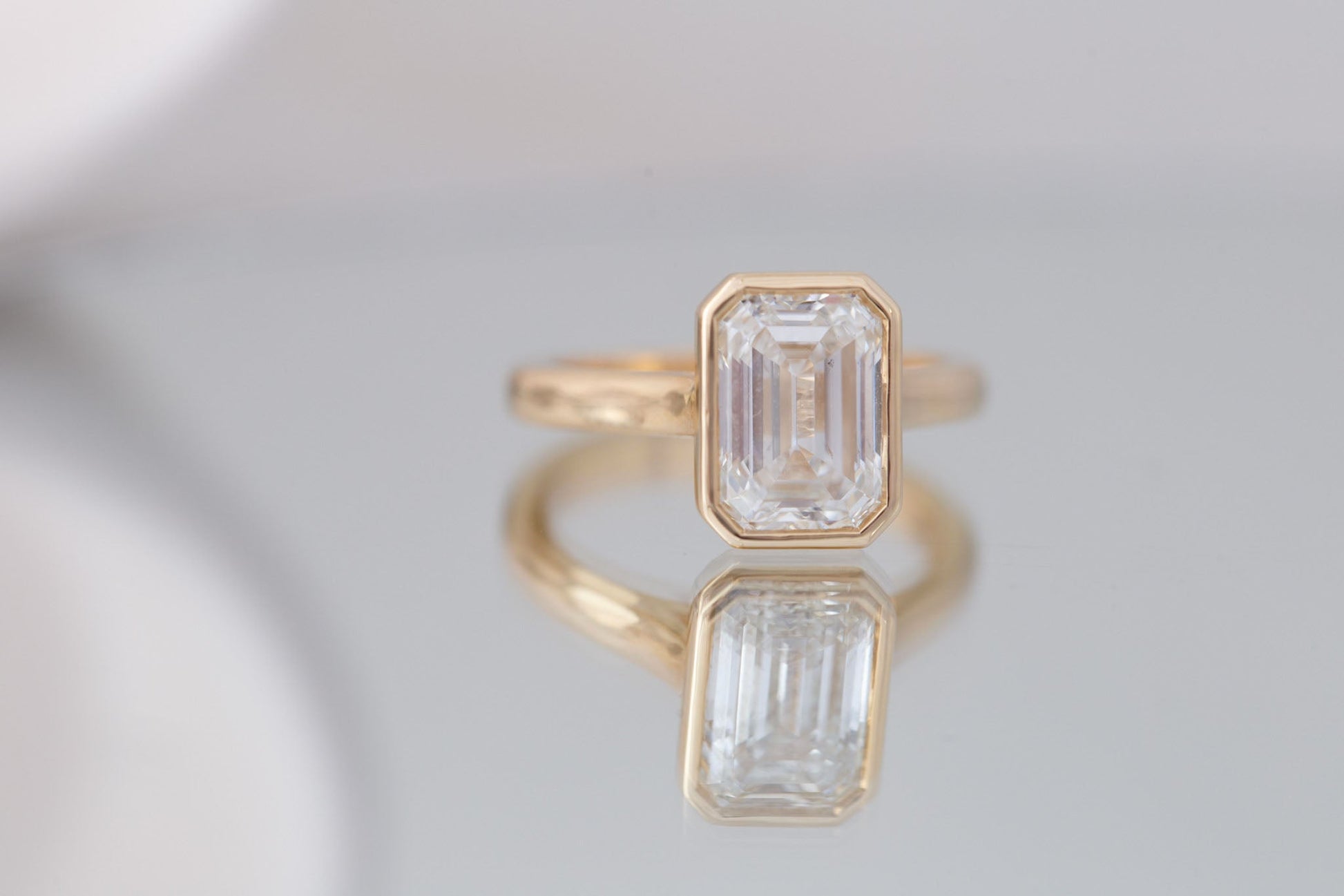2 CT Round Three Stones Lab Grown Diamond Engagement Ring