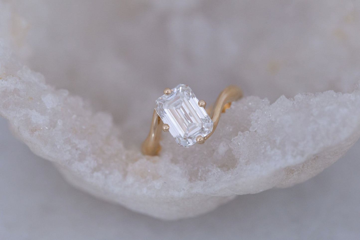 2 CT Round Three Stones Lab Grown Diamond Engagement Ring