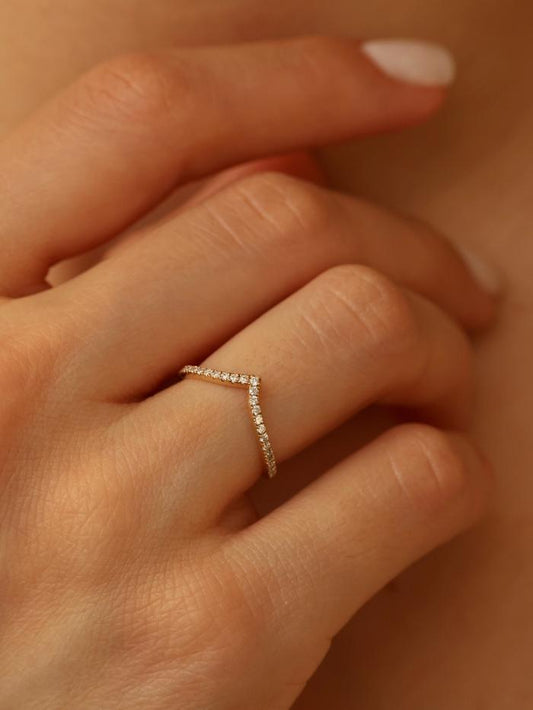 Marquise Cut Cluster Styled Lab Grown Wedding Band