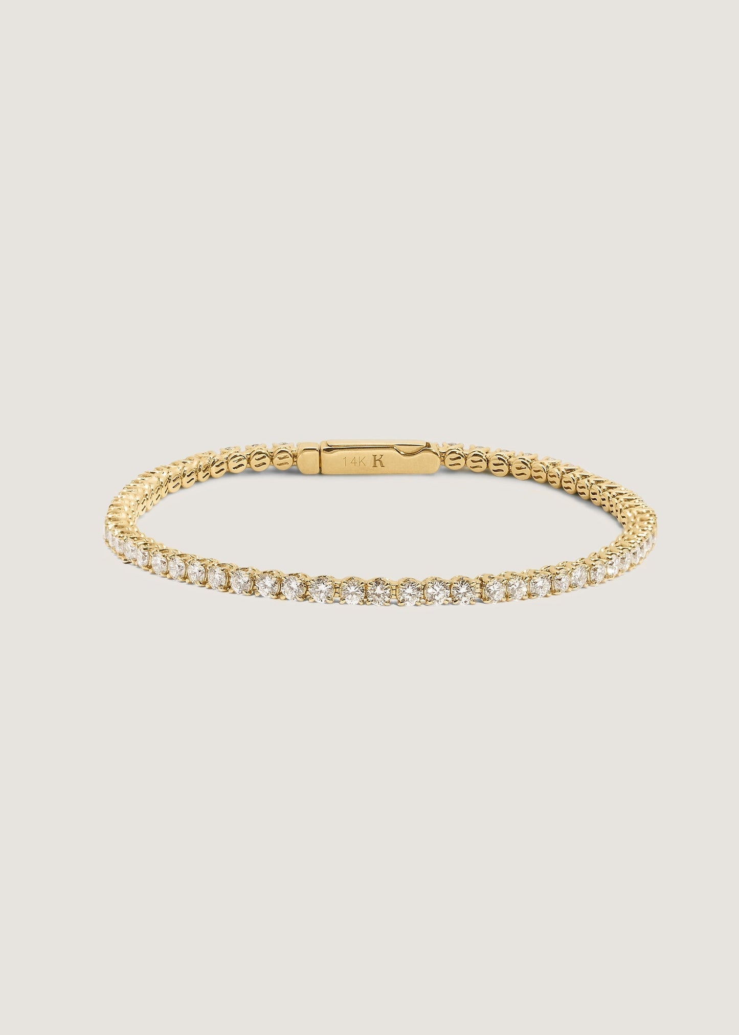 4 TCW Round Lab Grown Diamond Tennis Bracelet