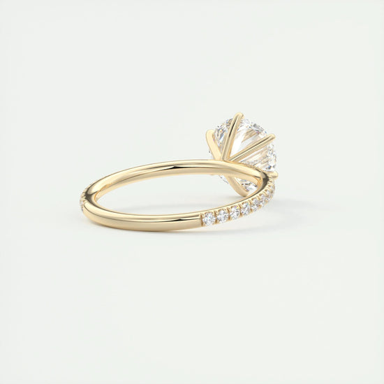 2 CT Round Solitaire CVD F/VS1 Diamond Engagement Ring 10