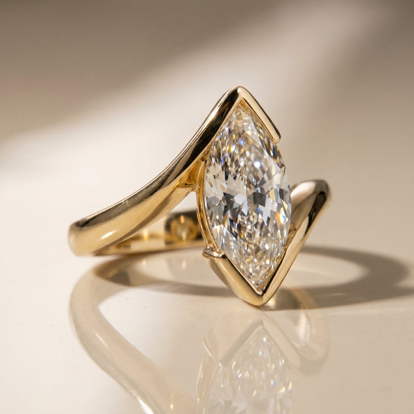 Oval Solitaire Engagement Ring – 2 CT Lab Grown Diamond