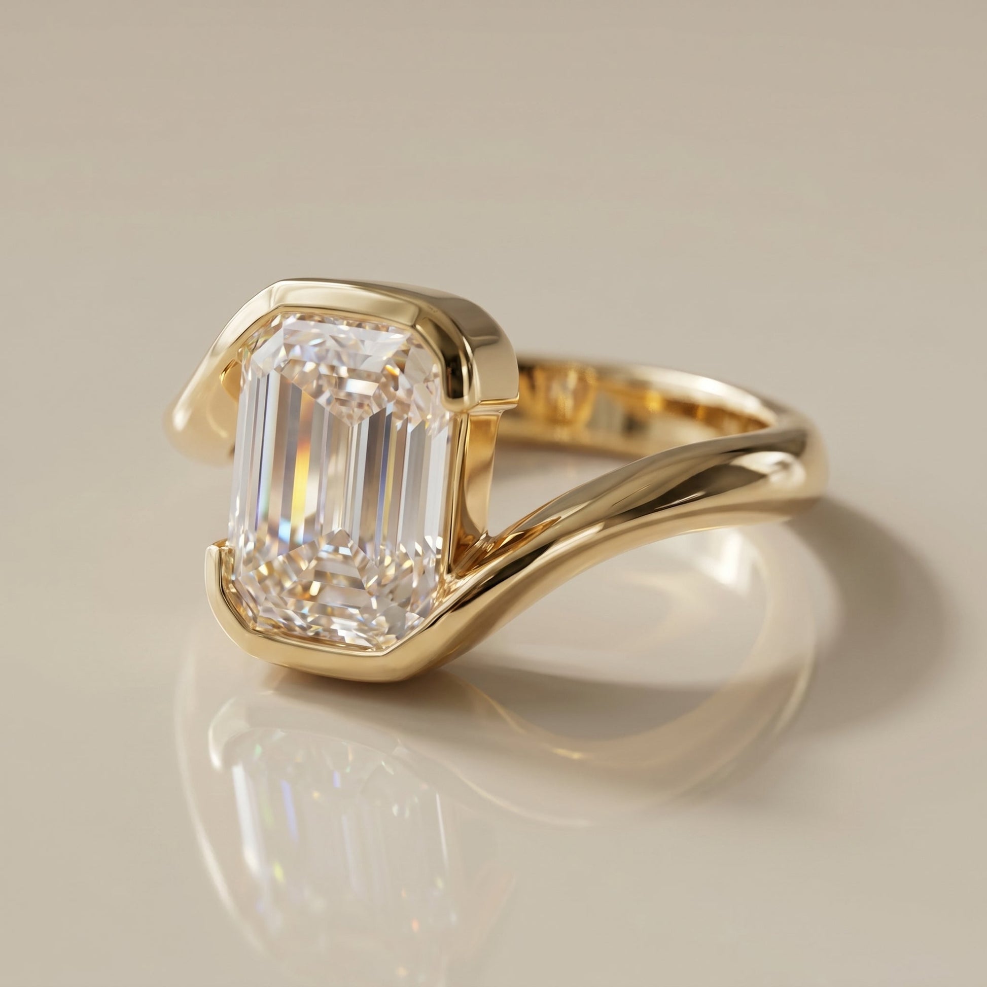 Oval Solitaire Engagement Ring – 2 CT Lab Grown Diamond