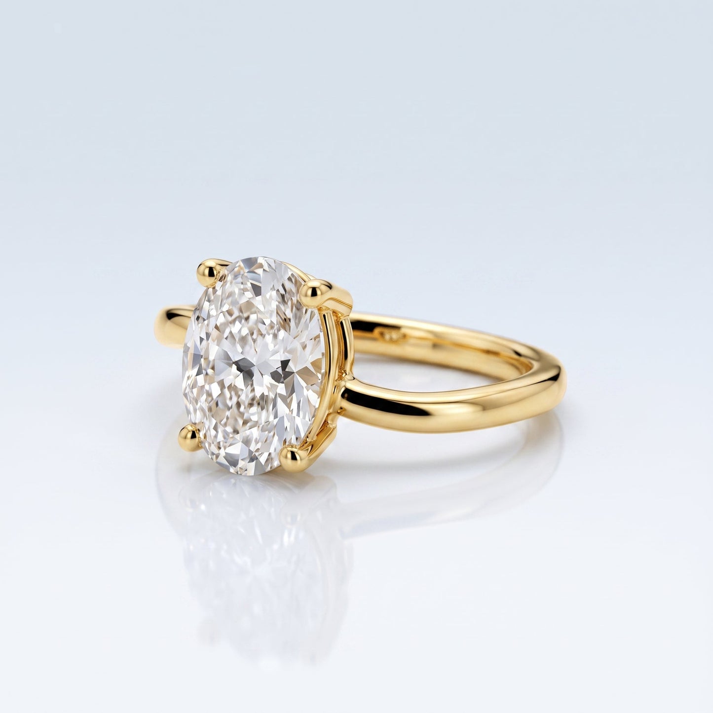 Marquise Swirl Solitaire Engagement Ring – 1 CT Lab Grown Diamond