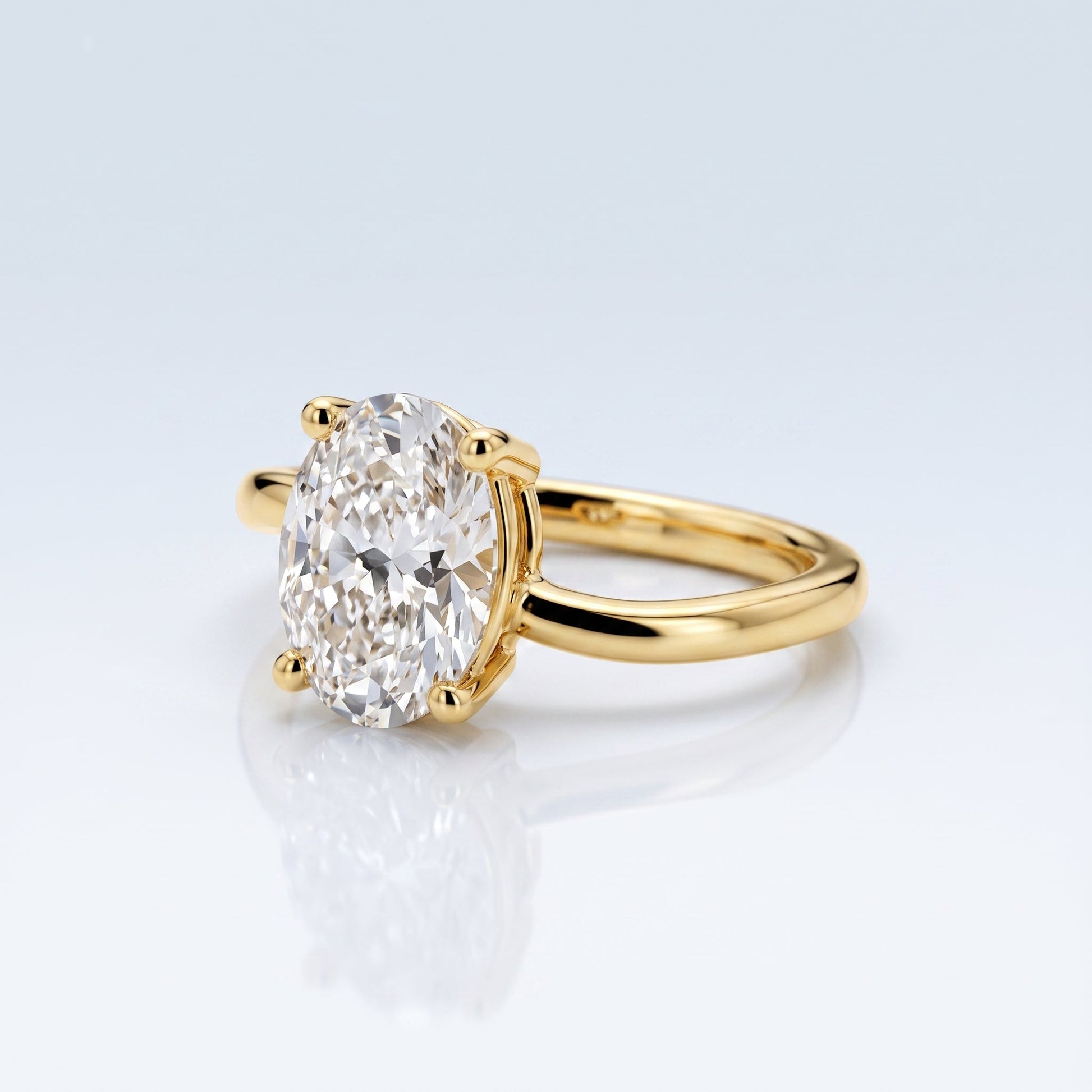 Marquise Swirl Solitaire Engagement Ring – 1 CT Lab Grown Diamond
