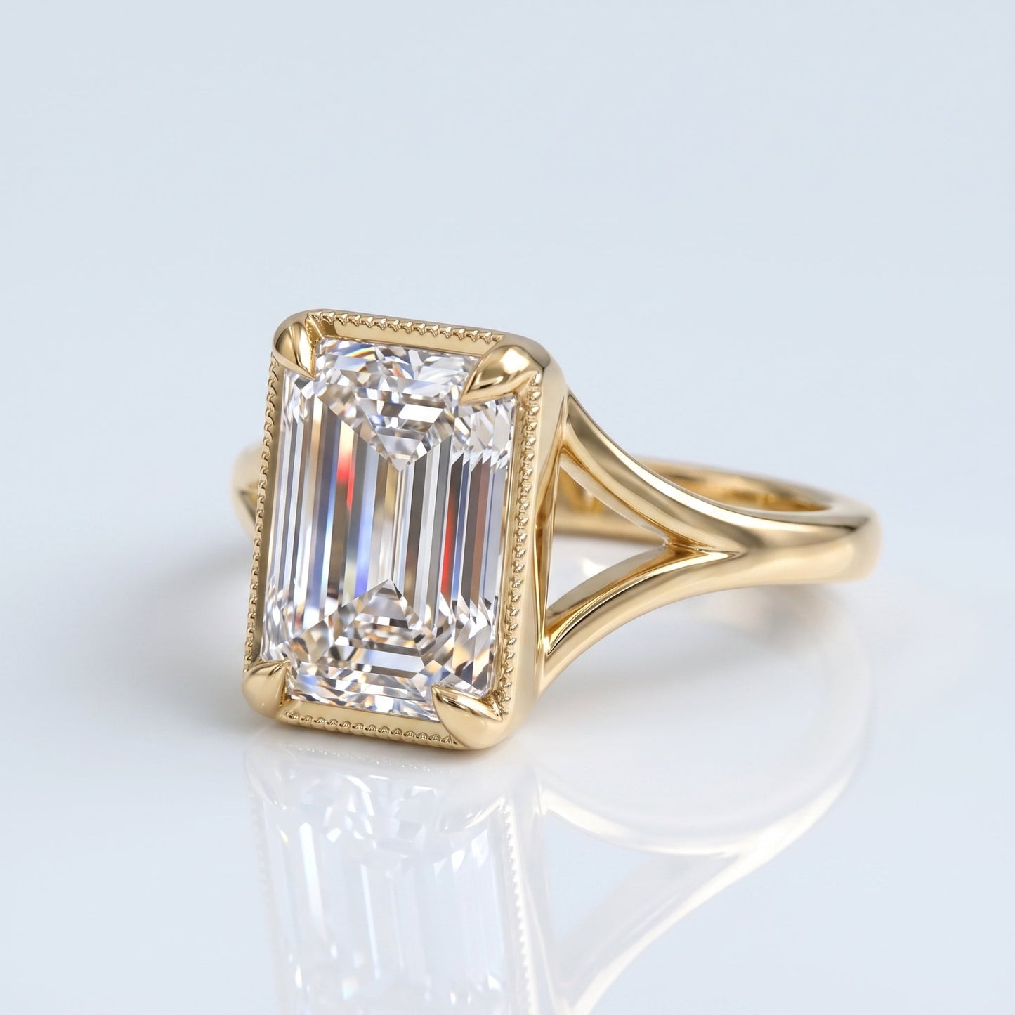 Marquise Swirl Solitaire Engagement Ring – 1 CT Lab Grown Diamond