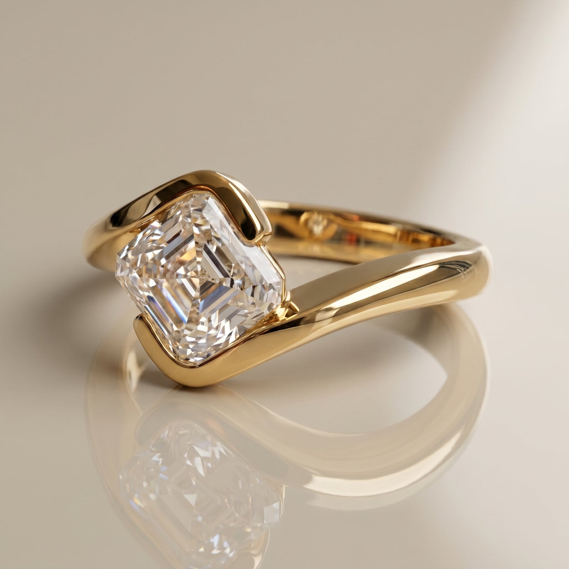 Oval Solitaire Engagement Ring – 2 CT Lab Grown Diamond