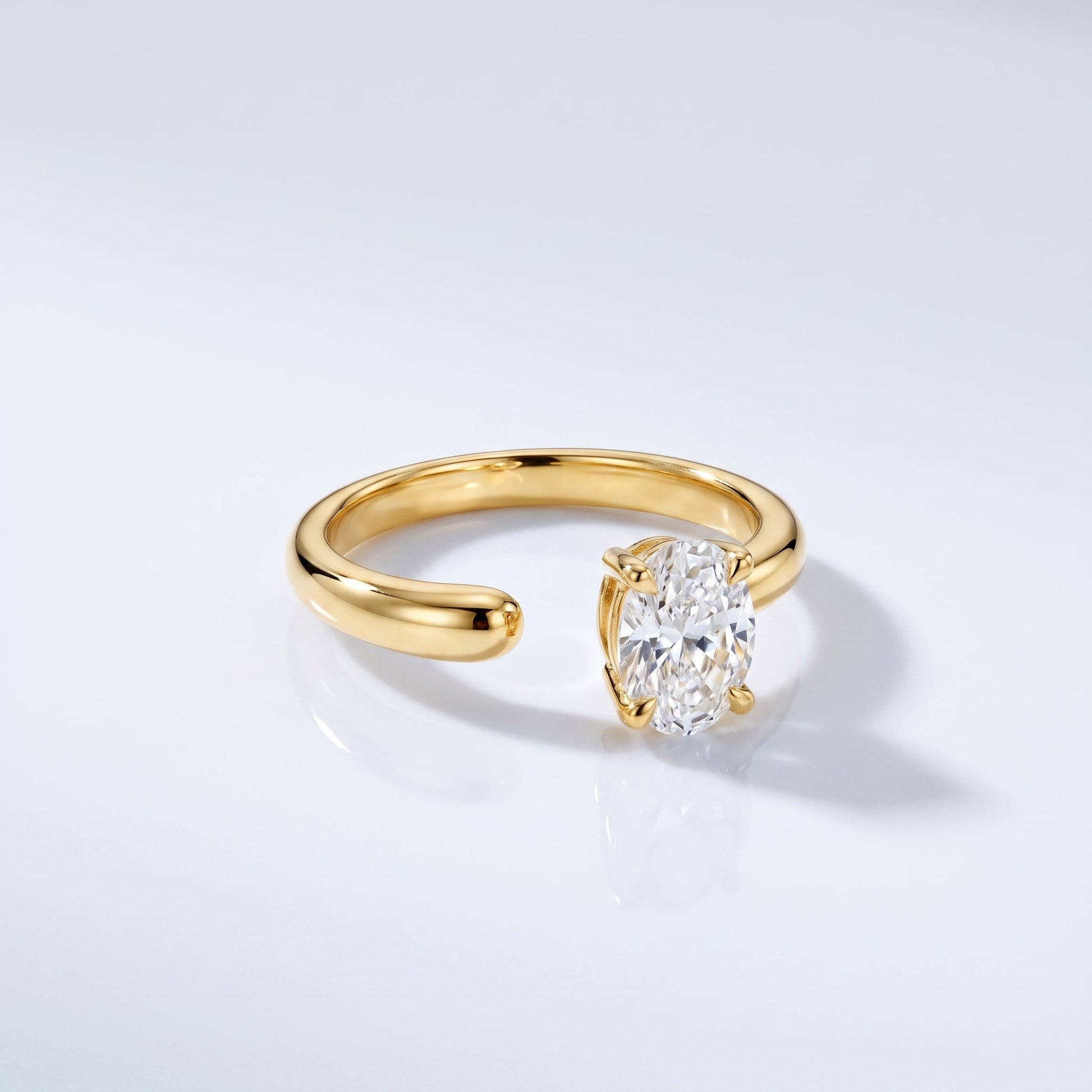 Marquise Swirl Solitaire Engagement Ring – 1 CT Lab Grown Diamond