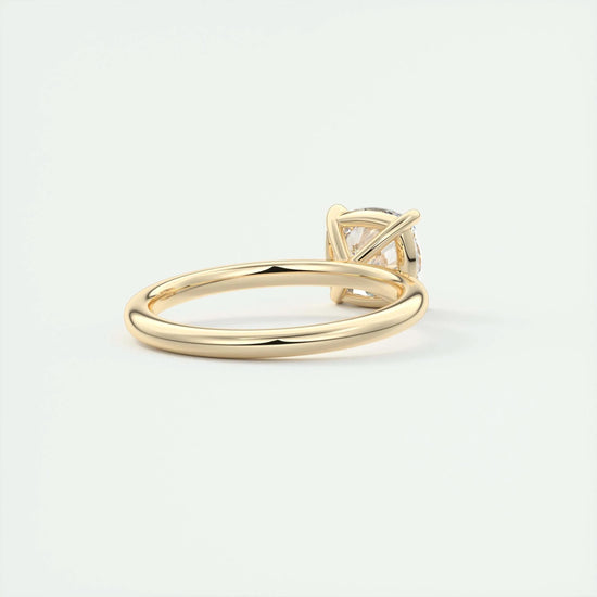 2 CT Cushion Hidden Halo CVD F/VS1 Diamond Engagement Ring 11