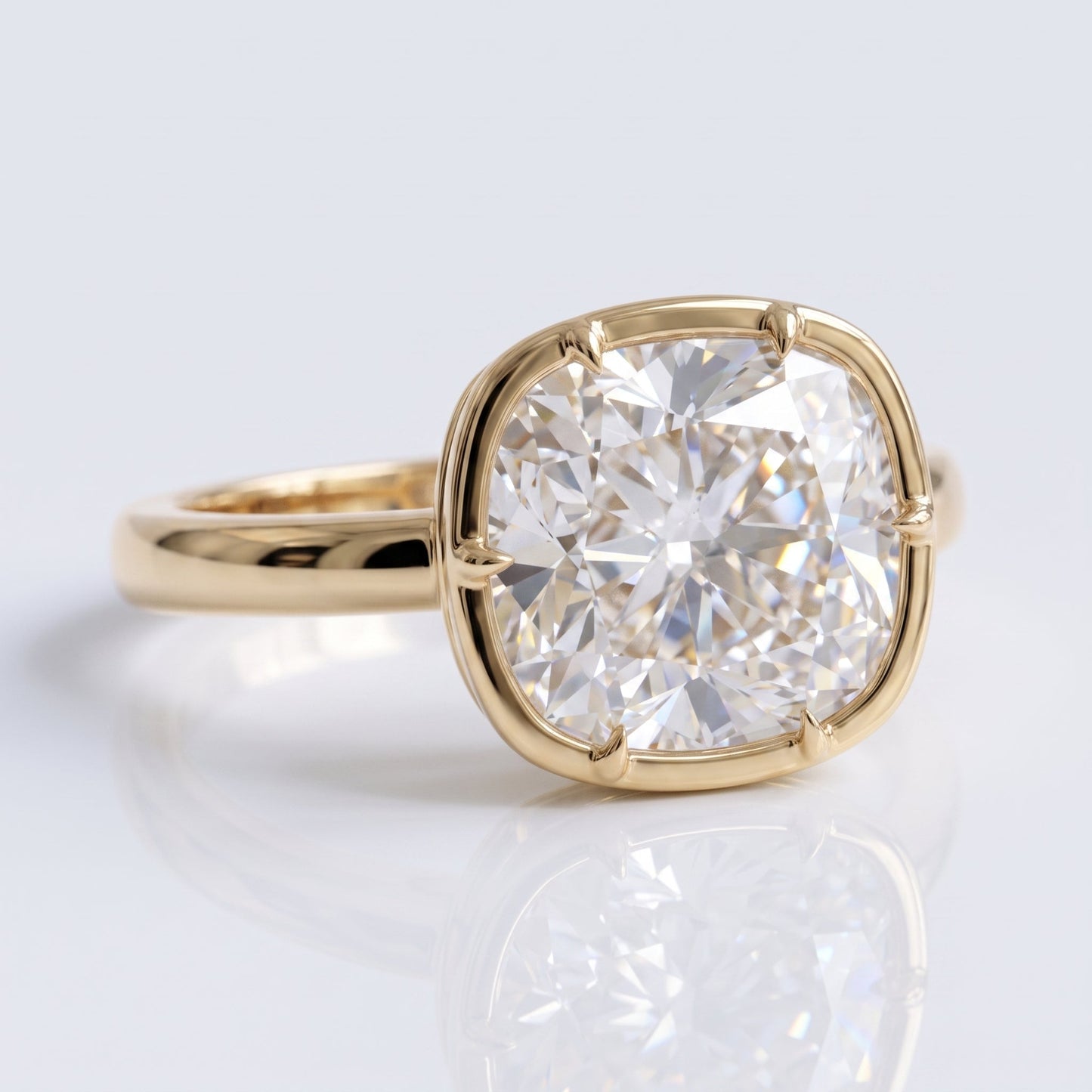 Marquise Swirl Solitaire Engagement Ring – 1 CT Lab Grown Diamond