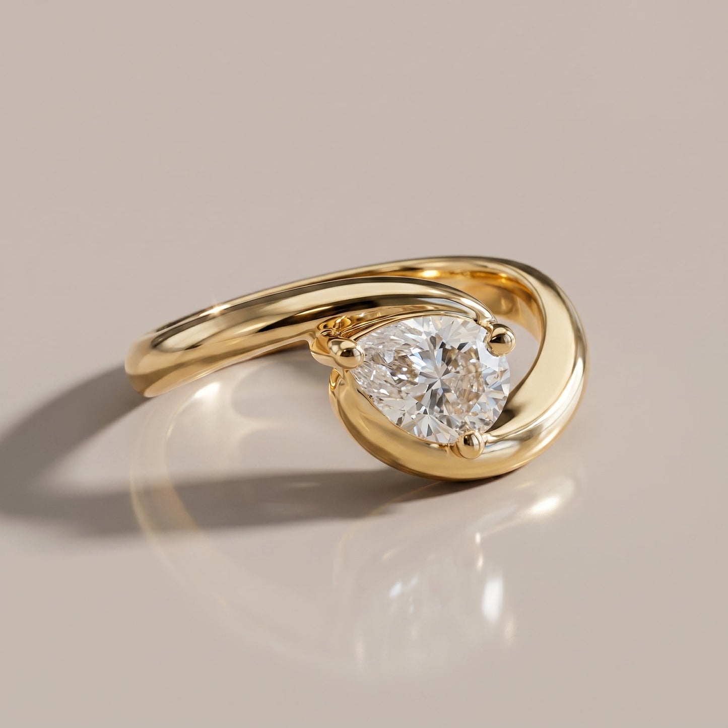 Oval Solitaire Engagement Ring – 2 CT Lab Grown Diamond