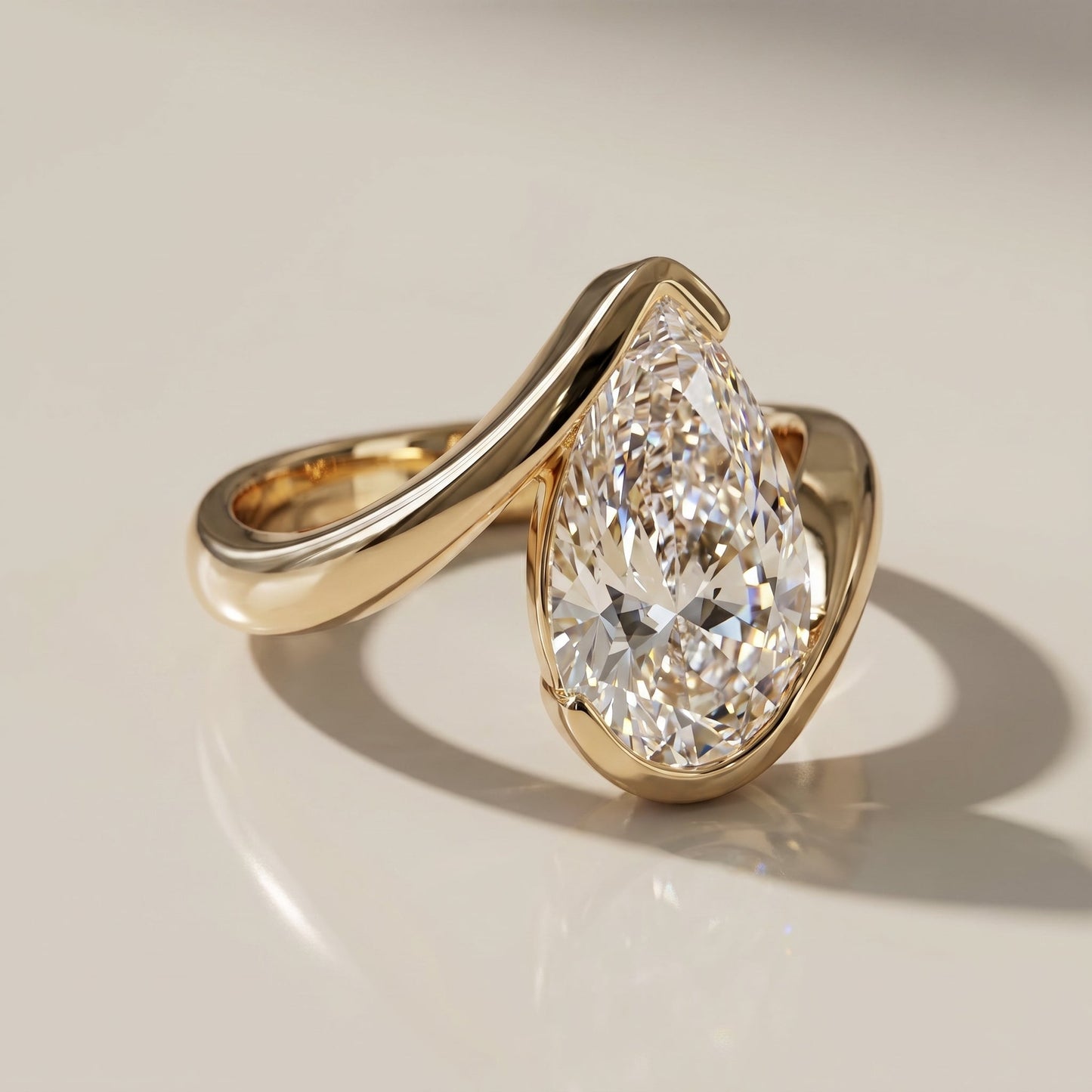 Oval Solitaire Engagement Ring – 2 CT Lab Grown Diamond