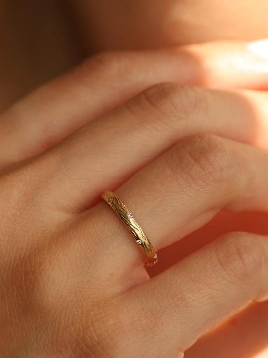 Marquise Cut Cluster Styled Lab Grown Wedding Band