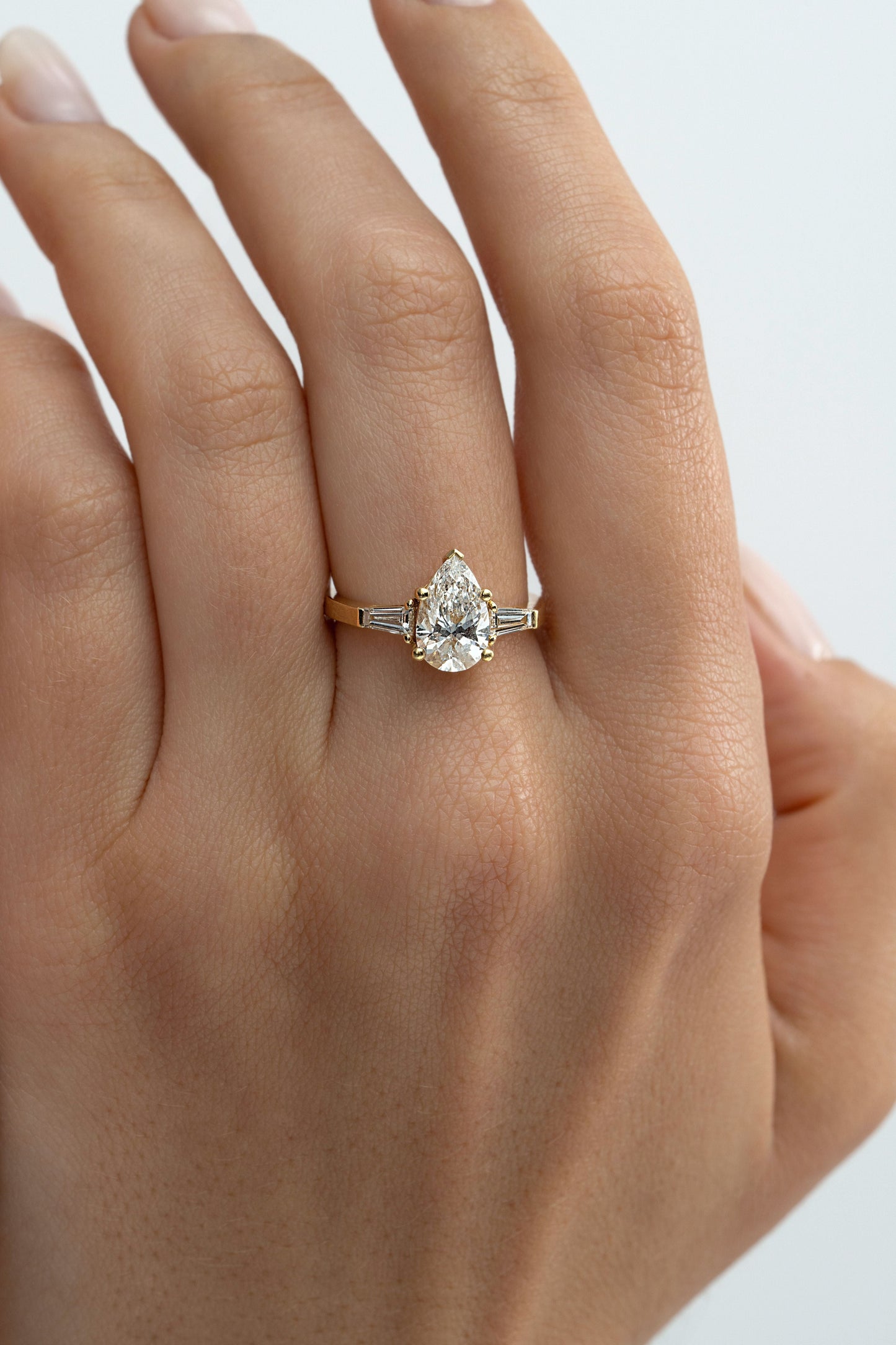 2 CT Round Three Stones Lab Grown Diamond Engagement Ring