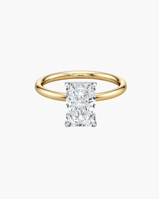2 CT Round Three Stones Lab Grown Diamond Engagement Ring