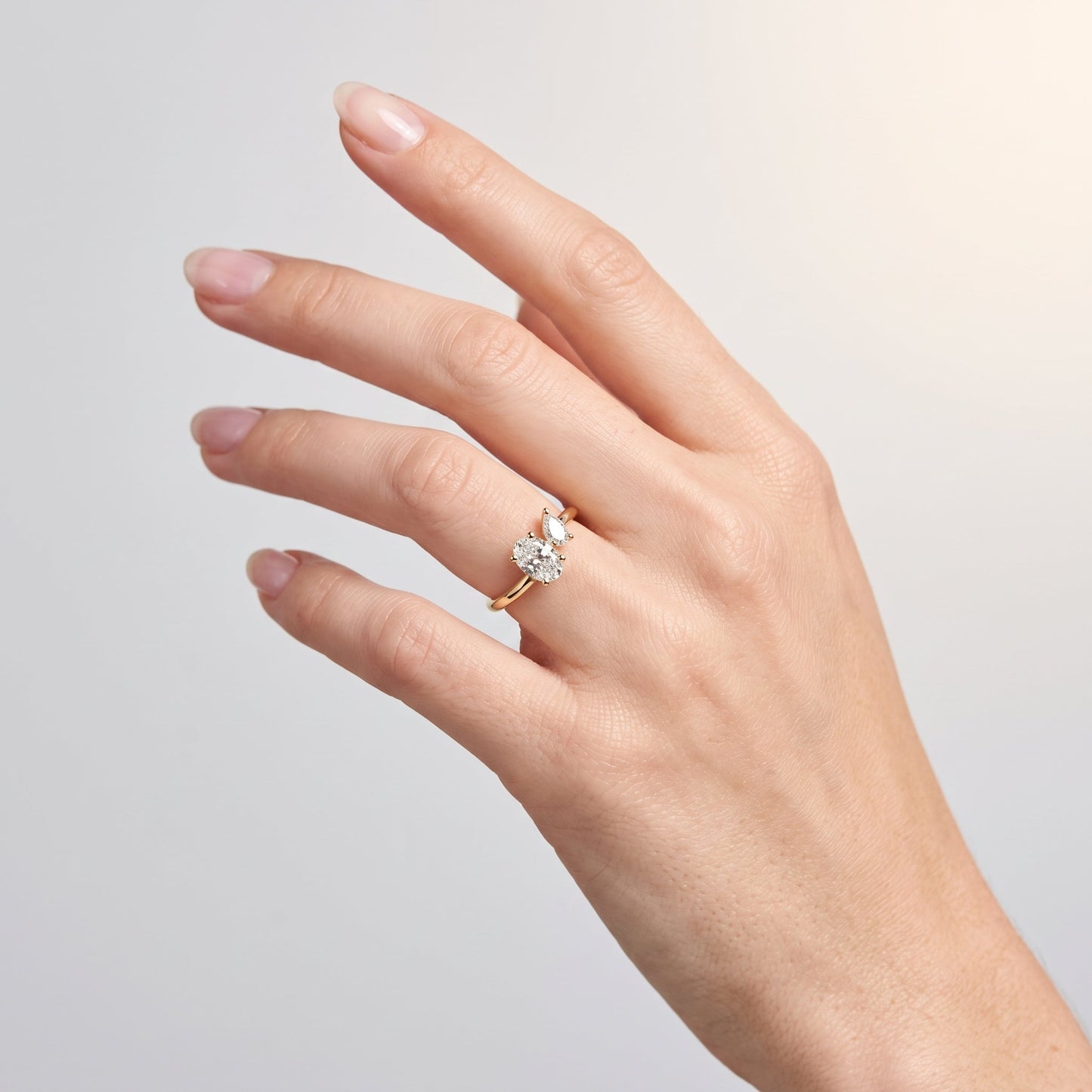 Marquise Swirl Solitaire Engagement Ring – 1 CT Lab Grown Diamond