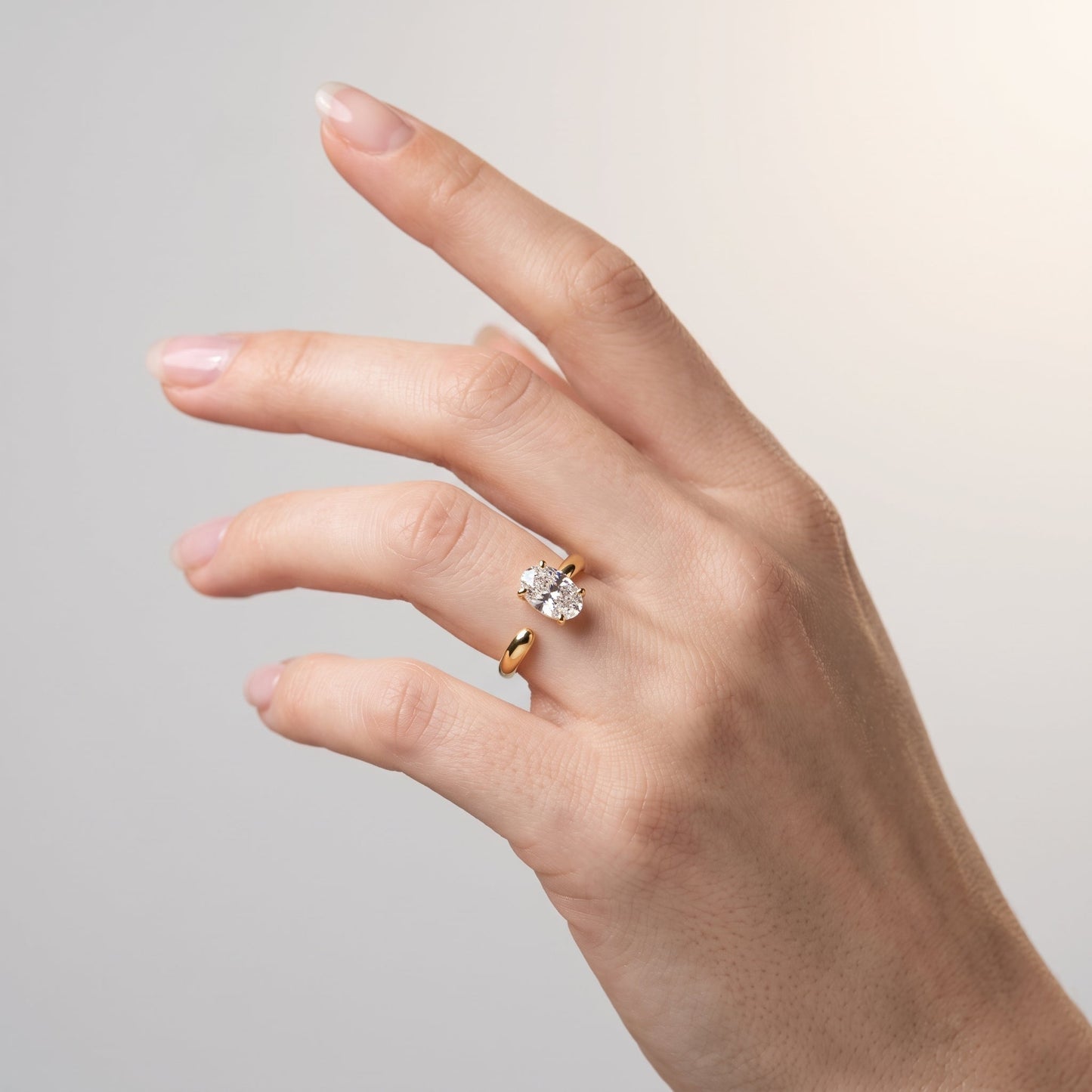 Marquise Swirl Solitaire Engagement Ring – 1 CT Lab Grown Diamond