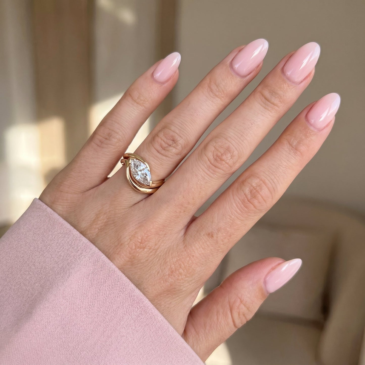 1.0 CT Round Solitaire Moissanite Diamond Bridal Ring Set