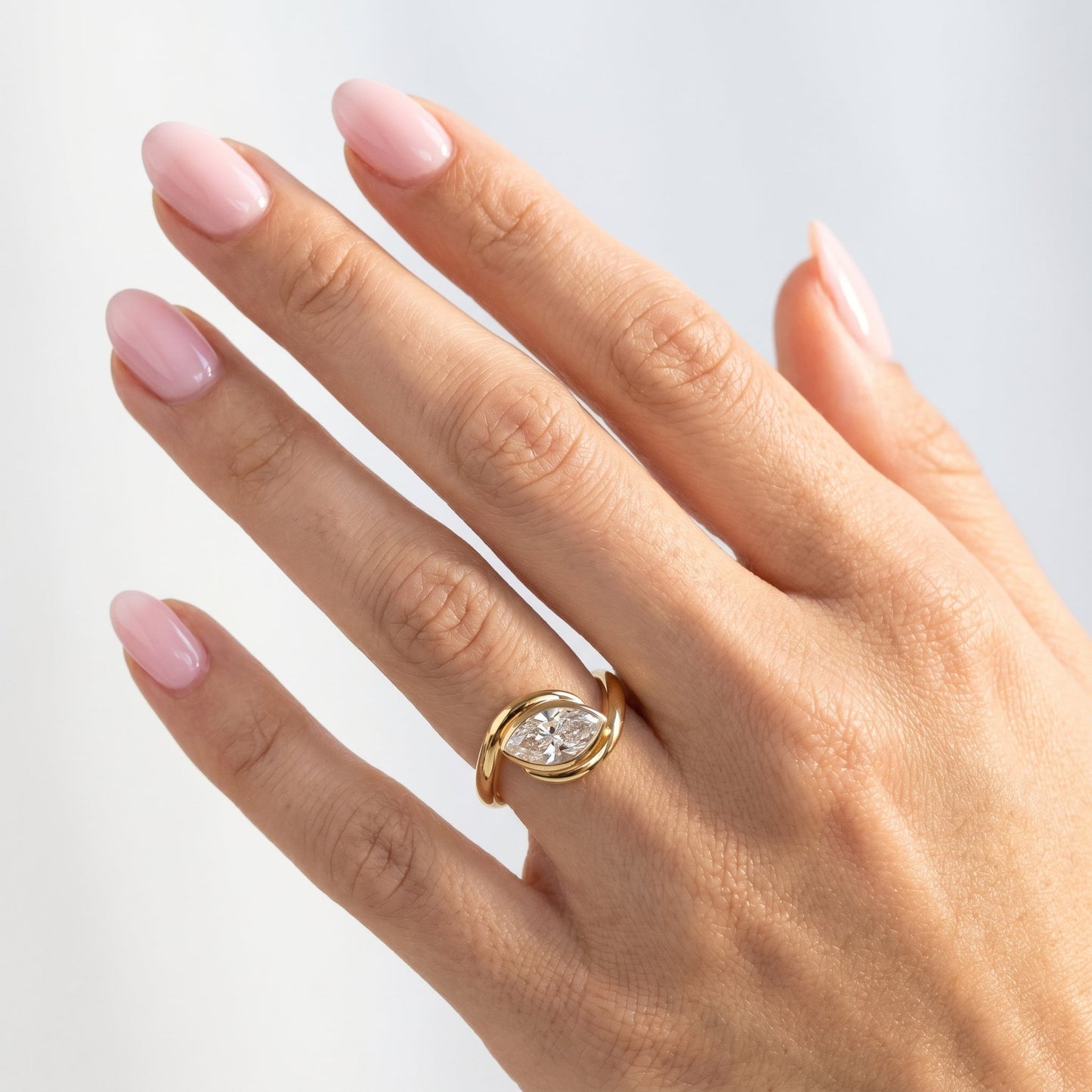 Marquise Solitaire Engagement Ring – 1.5 CT Lab Grown Diamond