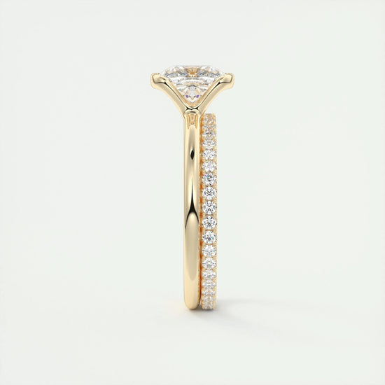 2 CT Cushion Half Bezel CVD F/VS1 Diamond Engagement Ring 13