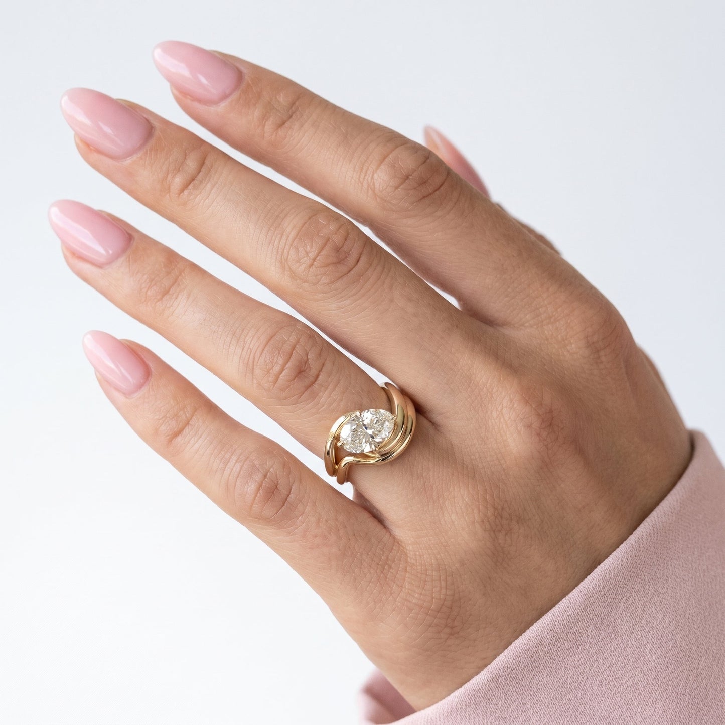 1.0 CT Round Solitaire Moissanite Diamond Bridal Ring Set