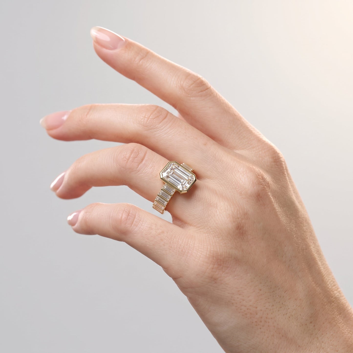 Marquise Swirl Solitaire Engagement Ring – 1 CT Lab Grown Diamond