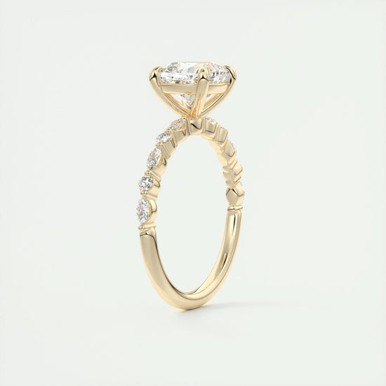 2 CT Cushion Solitaire CVD F/VS1 Diamond Engagement Ring 13