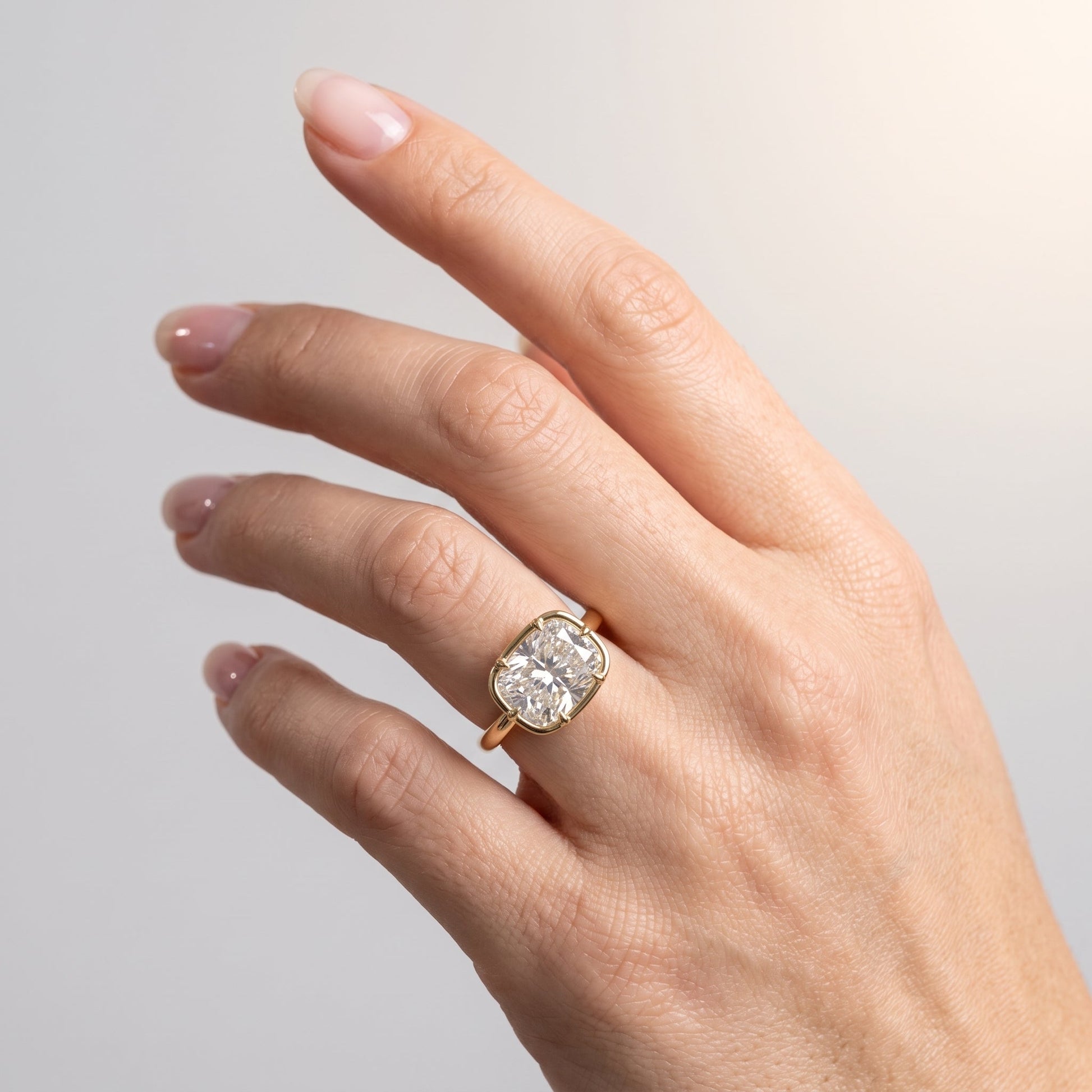 Marquise Swirl Solitaire Engagement Ring – 1 CT Lab Grown Diamond