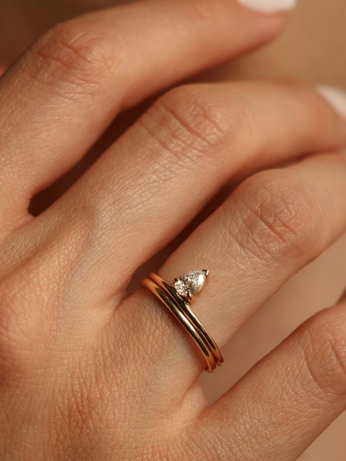 Marquise Cut Cluster Styled Lab Grown Diamond Engagement Ring