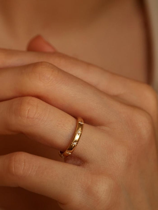 Marquise Cut Cluster Styled Lab Grown Wedding Band