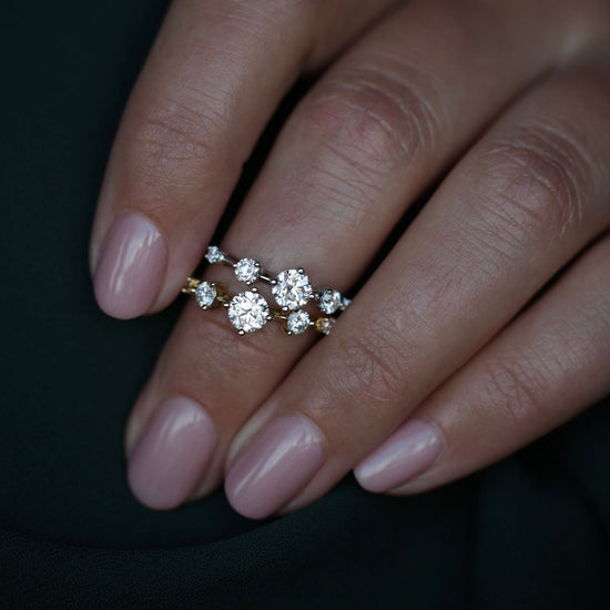 0.80 CT Round Dainty CVD EF/VS Diamond Wedding Band 7