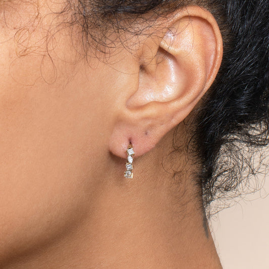 1.0 CT Round Bezel Solitaire Lab Grown Diamond Earrings