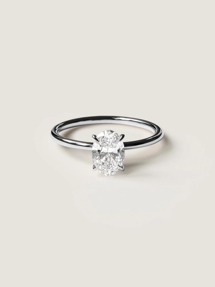 Marquise Cut Cluster Styled Lab Grown Diamond Engagement Ring