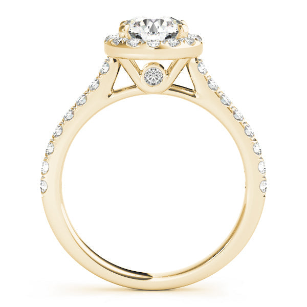 2 CT Round Three Stones Lab Grown Diamond Engagement Ring