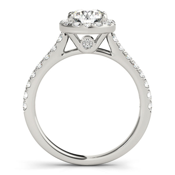 2 CT Round Three Stones Lab Grown Diamond Engagement Ring