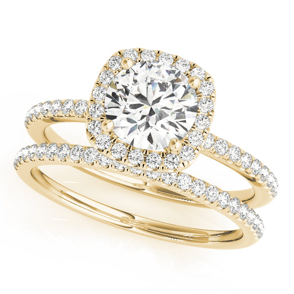 2 CT Round Three Stones Lab Grown Diamond Engagement Ring